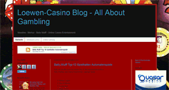 Desktop Screenshot of loewen-casino.blogspot.com