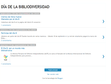 Tablet Screenshot of diadelabibliodiversidad.blogspot.com