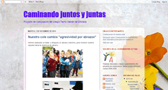 Desktop Screenshot of caminandojuntosjuntas.blogspot.com