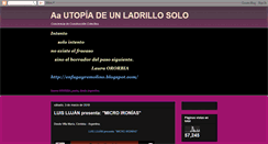 Desktop Screenshot of lauraororbia-utopiadeunladrillosolo.blogspot.com