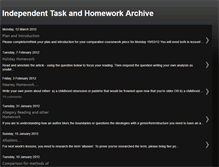 Tablet Screenshot of independenttaskandhomeworkarchive.blogspot.com
