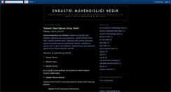 Desktop Screenshot of endustrimuhendisliginedir.blogspot.com