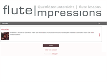 Tablet Screenshot of fluteimpressions.blogspot.com