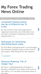 Mobile Screenshot of myforextradingnewsonline.blogspot.com