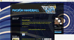 Desktop Screenshot of pasionhandball.blogspot.com