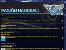 Tablet Screenshot of pasionhandball.blogspot.com