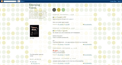 Desktop Screenshot of emergingvoicesatmlc.blogspot.com