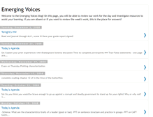 Tablet Screenshot of emergingvoicesatmlc.blogspot.com