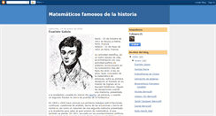 Desktop Screenshot of matematicosfamososdelahistoria.blogspot.com