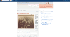 Desktop Screenshot of ancestralperegrinations.blogspot.com
