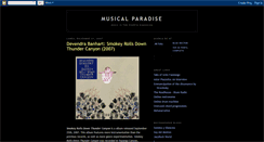 Desktop Screenshot of musicalparadise.blogspot.com