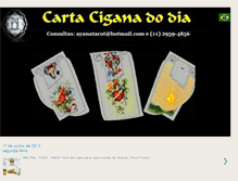 Tablet Screenshot of baralhocigano-cartadodia.blogspot.com