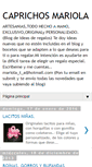 Mobile Screenshot of caprichosmariola.blogspot.com