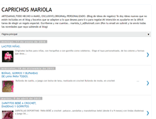 Tablet Screenshot of caprichosmariola.blogspot.com
