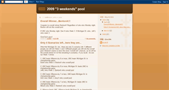 Desktop Screenshot of 3weekendspool.blogspot.com