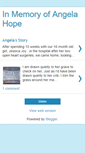 Mobile Screenshot of inmemoryangelahope.blogspot.com