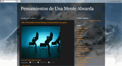 Desktop Screenshot of mente-absurda.blogspot.com