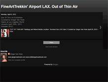 Tablet Screenshot of finearttrekkinairportlaxoutofthinair.blogspot.com