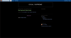 Desktop Screenshot of cicalsupreme.blogspot.com