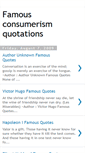 Mobile Screenshot of consumerismquotations.blogspot.com