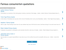 Tablet Screenshot of consumerismquotations.blogspot.com