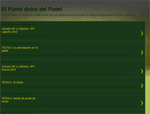 Tablet Screenshot of elpuntodulcedelpadel.blogspot.com