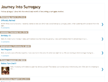 Tablet Screenshot of journeyintosurrogacy.blogspot.com