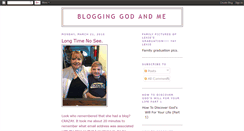 Desktop Screenshot of blogginggodandme.blogspot.com