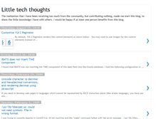 Tablet Screenshot of littletechthoughts.blogspot.com
