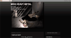 Desktop Screenshot of missheavymetal.blogspot.com