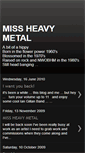 Mobile Screenshot of missheavymetal.blogspot.com