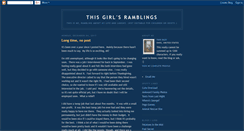 Desktop Screenshot of girlrambling.blogspot.com