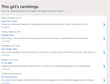 Tablet Screenshot of girlrambling.blogspot.com