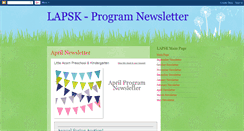 Desktop Screenshot of lapsknewsletter.blogspot.com