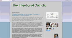 Desktop Screenshot of intentionalcatholic.blogspot.com