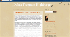 Desktop Screenshot of debrafreemanhighberger.blogspot.com