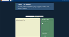 Desktop Screenshot of historiadezamora.blogspot.com