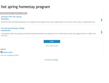 Tablet Screenshot of hotspringhomestay.blogspot.com