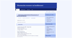 Desktop Screenshot of healthsenseiforpharmacists.blogspot.com