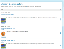 Tablet Screenshot of literacyzone.blogspot.com