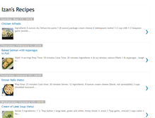 Tablet Screenshot of izanrecipe.blogspot.com