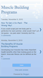 Mobile Screenshot of muscle-building-programs.blogspot.com