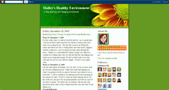 Desktop Screenshot of haileyshealthyenvironment.blogspot.com