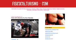 Desktop Screenshot of fisicoculturismo-com.blogspot.com