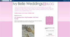 Desktop Screenshot of ivybelleweddings.blogspot.com