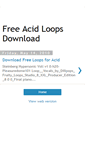 Mobile Screenshot of freeacidloopsdownloads.blogspot.com
