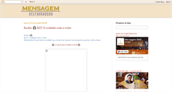Desktop Screenshot of mensagemrestauradora.blogspot.com