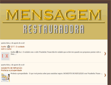 Tablet Screenshot of mensagemrestauradora.blogspot.com