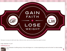 Tablet Screenshot of gainfaithloseweight.blogspot.com