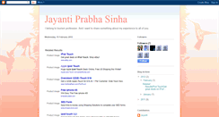 Desktop Screenshot of jayantisinha.blogspot.com